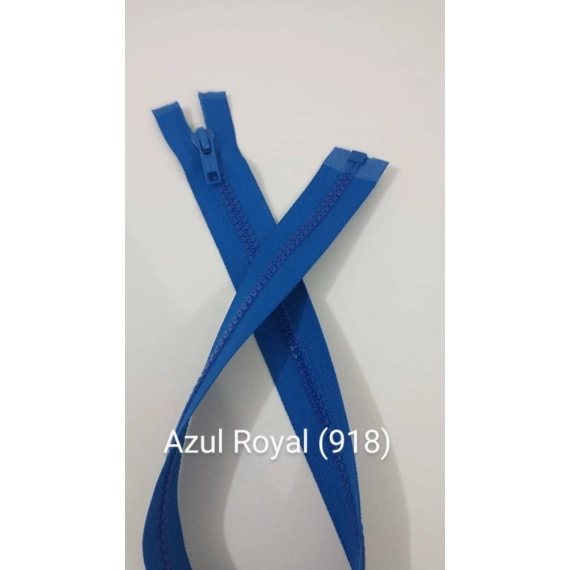 Zíper Vislon Separável 6mm - Cursor Automático - Azul Royal