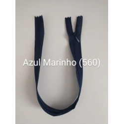 Zíper Invisível Tela Fixo - Azul Marinho 