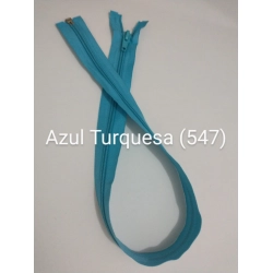 Zíper Separável Nylon – 5mm - Cursor Automático - Azul Turquesa